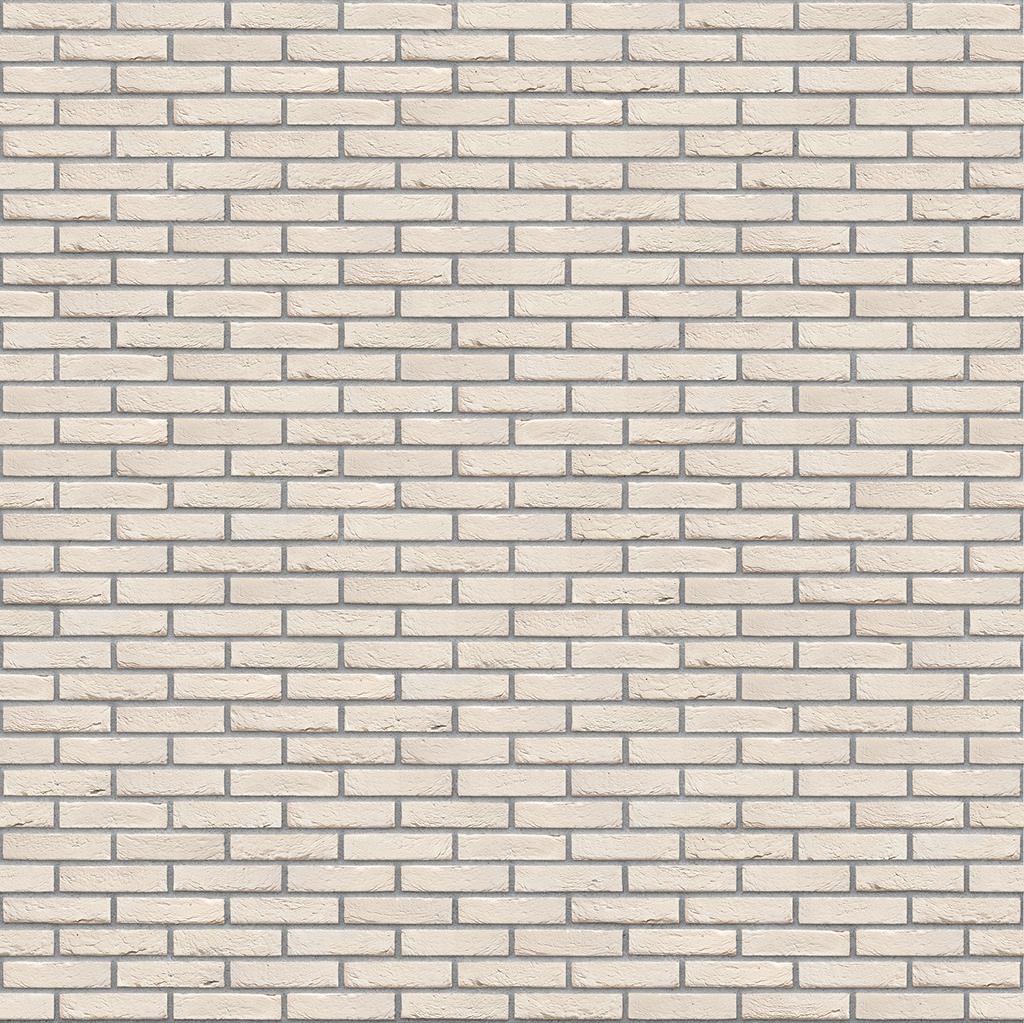 Helle Backsteinmauer mit regelmäßigem Muster