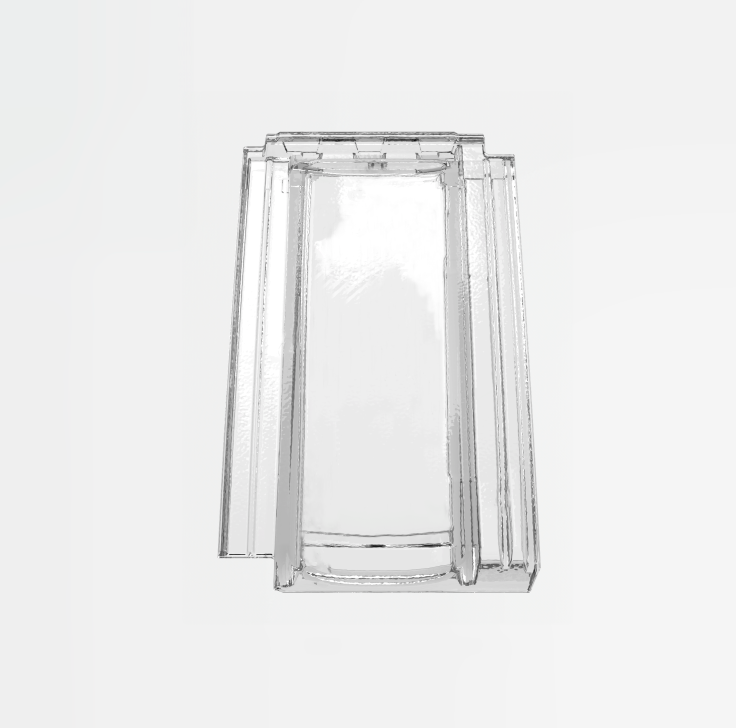 Glasziegel Flachschiebeziegel